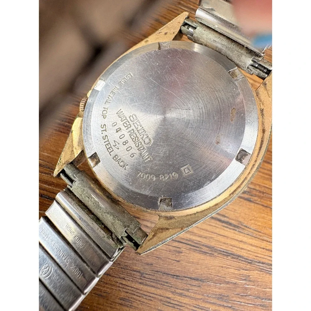 Vintage Watch Lot Seiko Timex Indiglo Jaz Paris FMD 5 Pieces For Repair